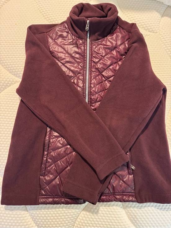 ZeroXposur Jackets & Blazers - Women’s Quilted Front Fleece Jacket in Burgundy